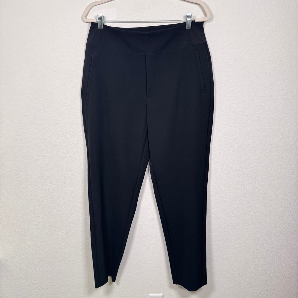 Athleta Womens Endless High Rise Pant Size 12 Tall Stretch Tapered Minimal Black
